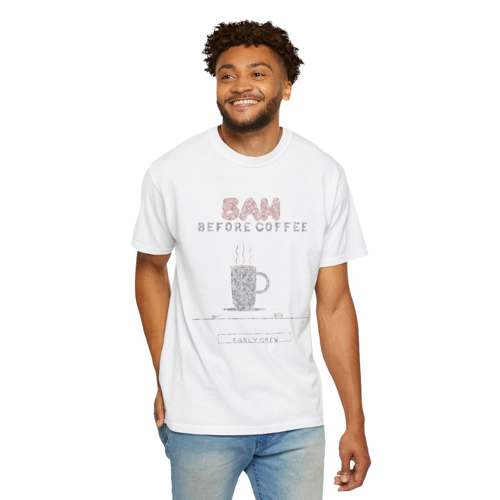 5AM Before Coffee Tee - White