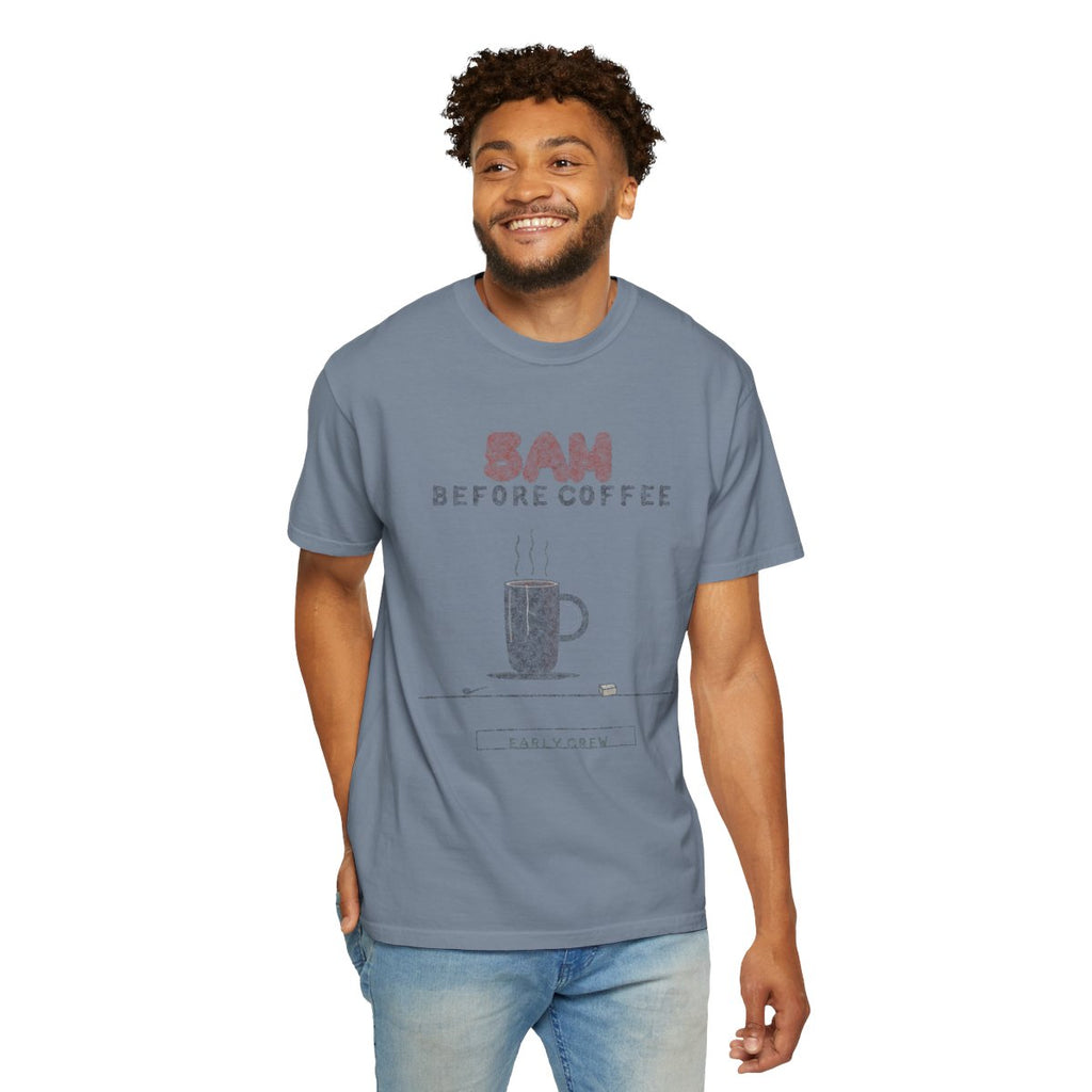 5AM Before Coffee Tee - Blue Jean