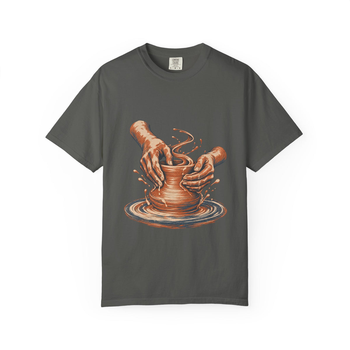 Pottery Wheel Hands Graphic T-Shirt | Comfort Colors 1717 Pepper Tee