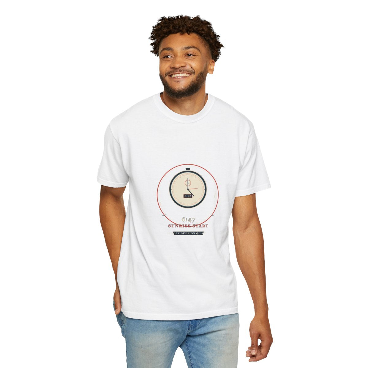 6:47 Sunrise Start Tee - White