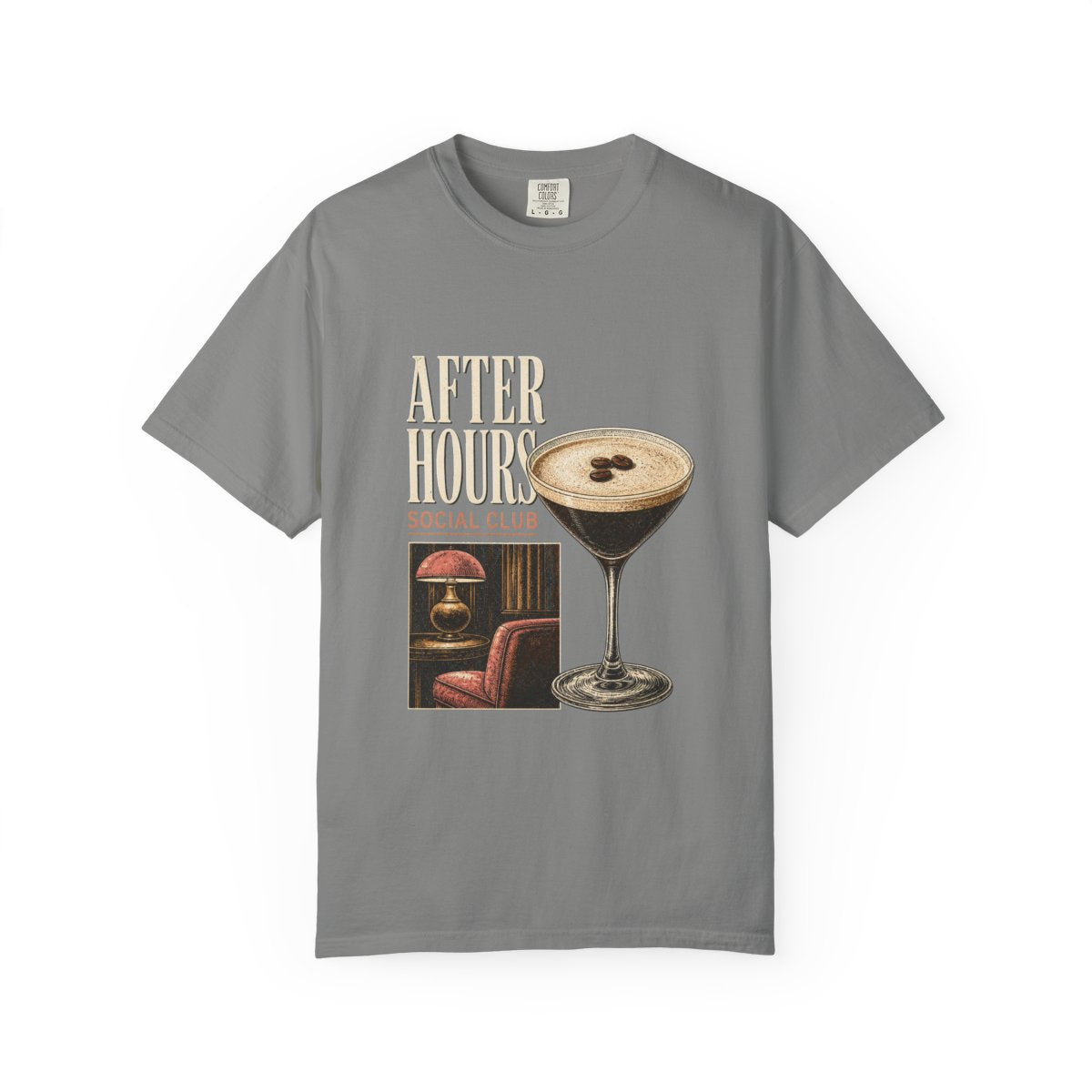 After Hours Social Club Tee in Granite