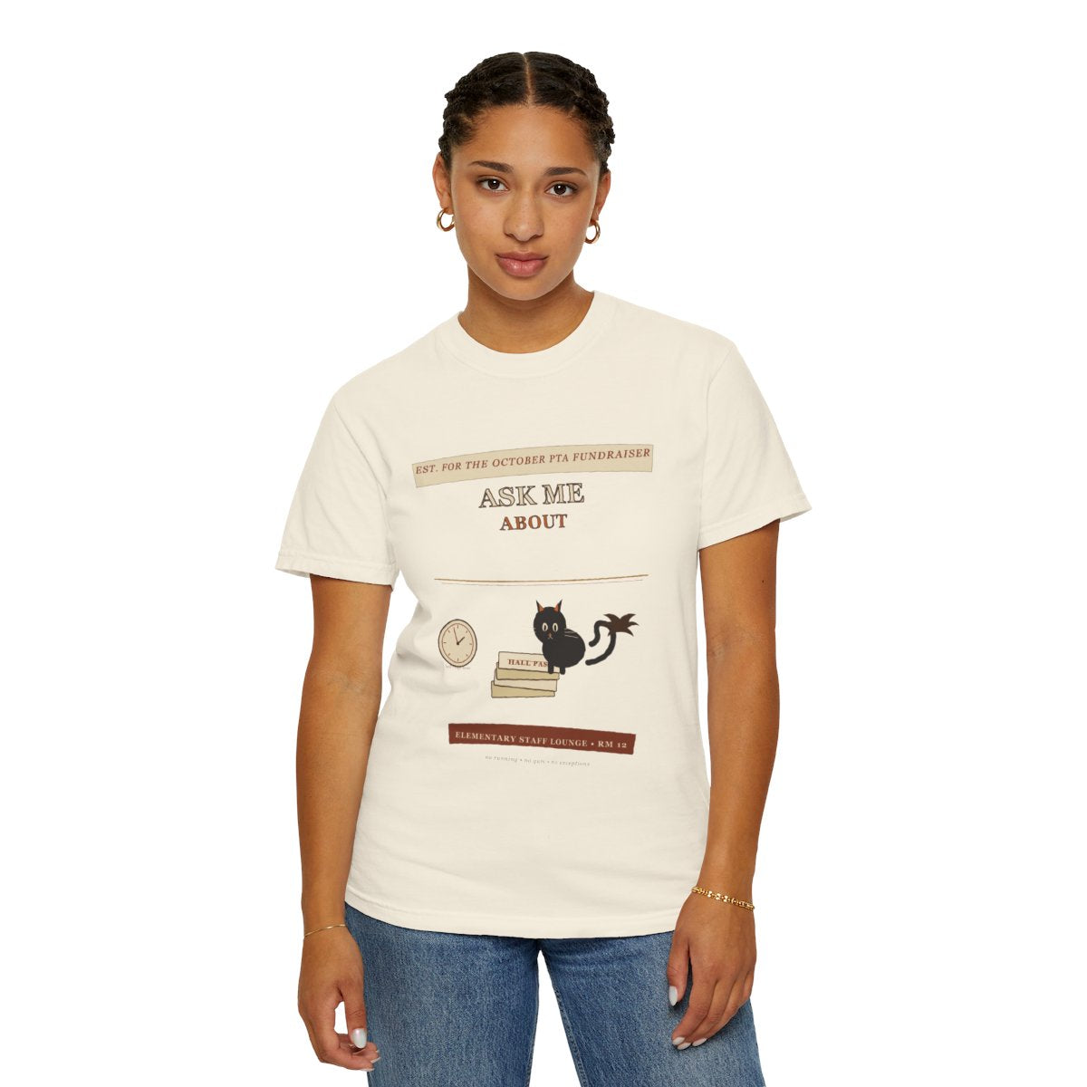 Ask Me About Hall Duty Tee - Ivory