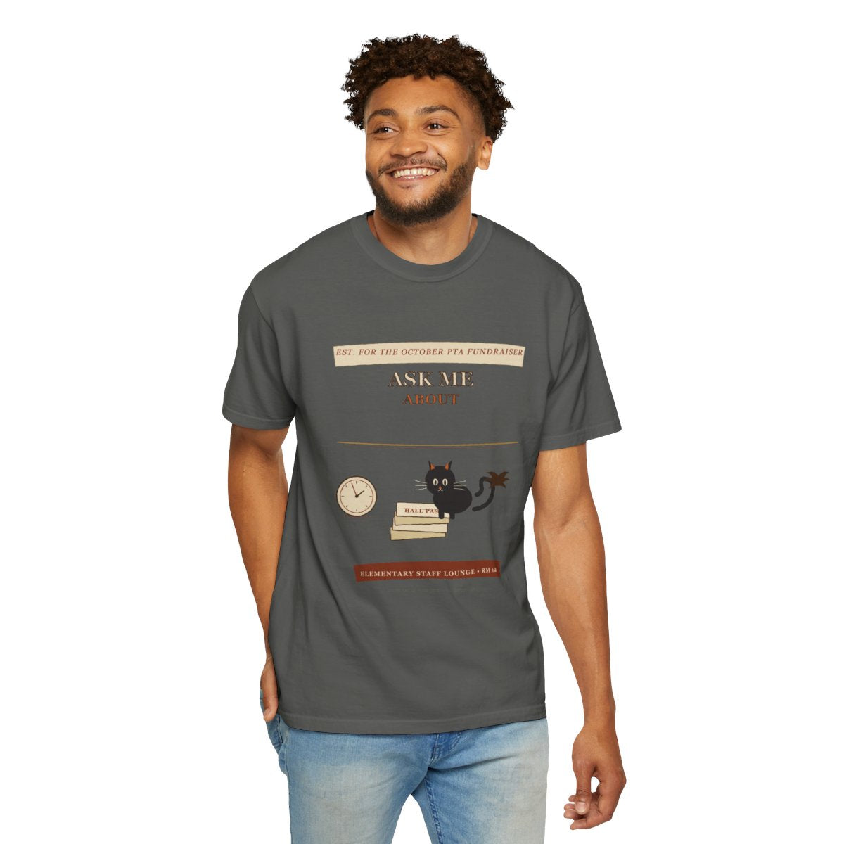 Ask Me About Hall Duty Tee - Pepper