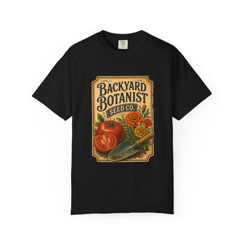 Backyard Botanist Seed Co Tee in Black