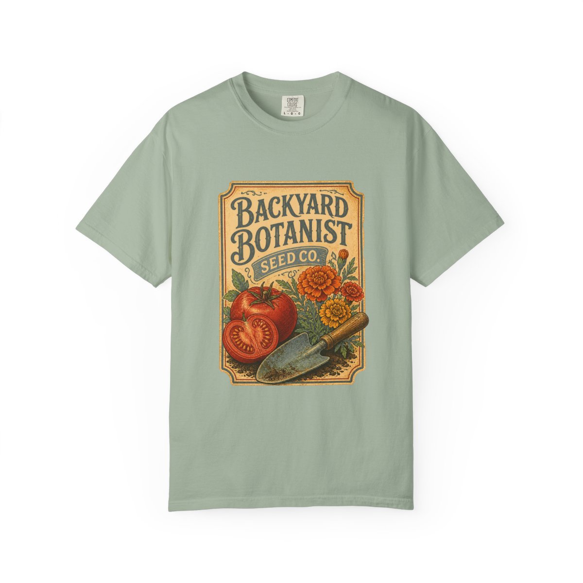 Backyard Botanist Seed Co Tee in Bay