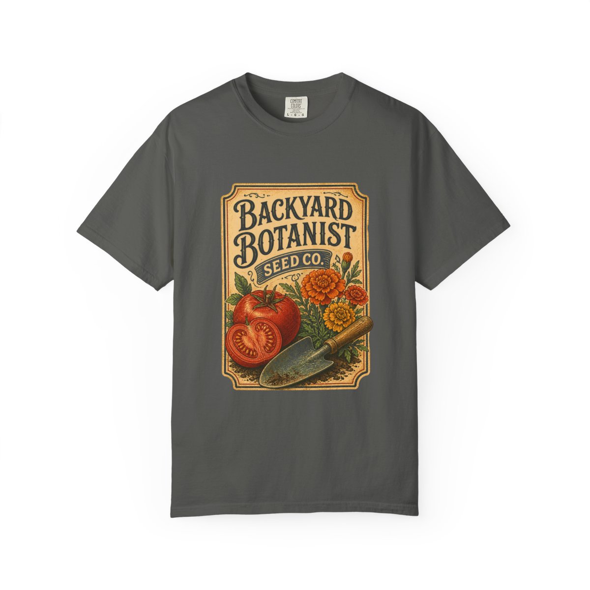 Backyard Botanist Seed Co Tee in Pepper