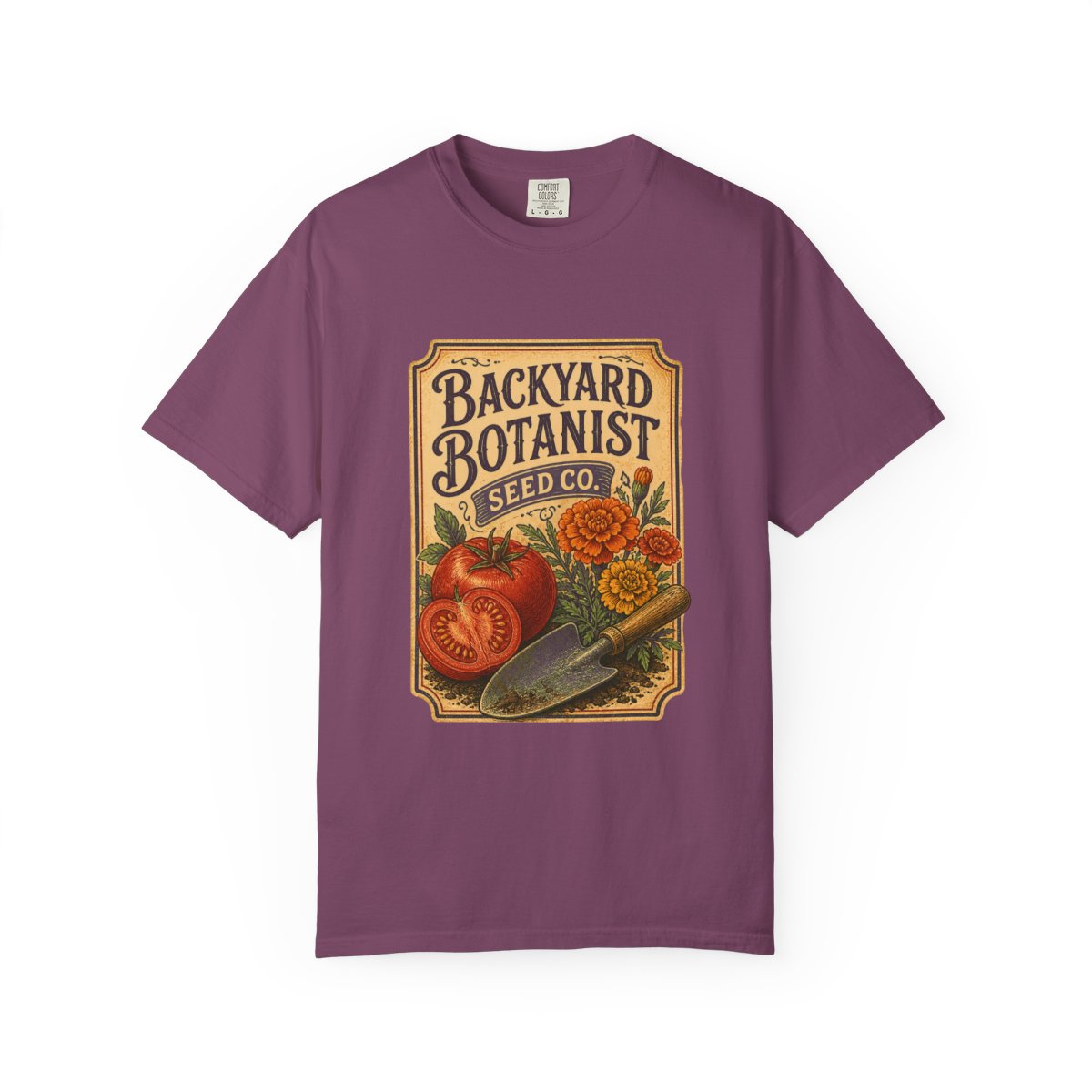 Backyard Botanist Seed Co Tee in Berry