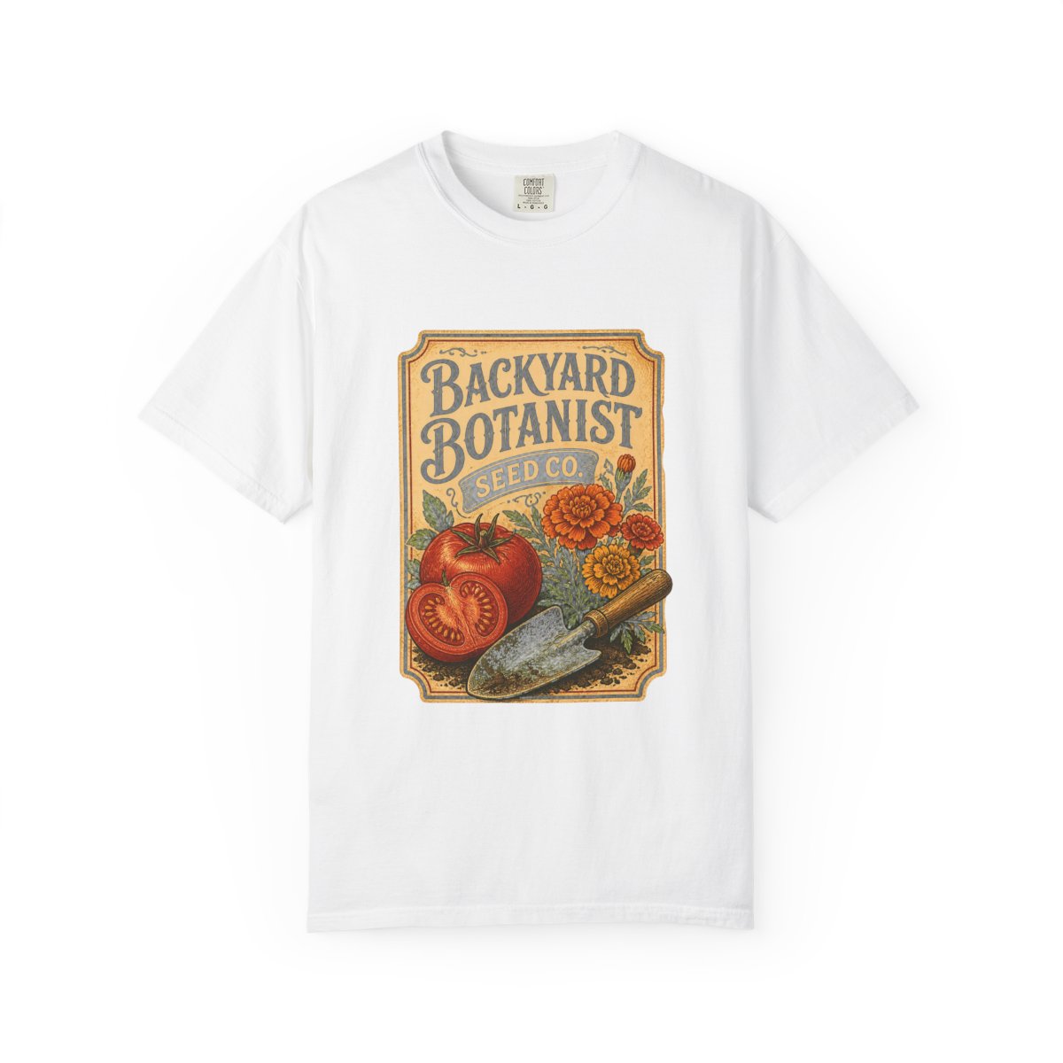 Backyard Botanist Seed Co Tee in White