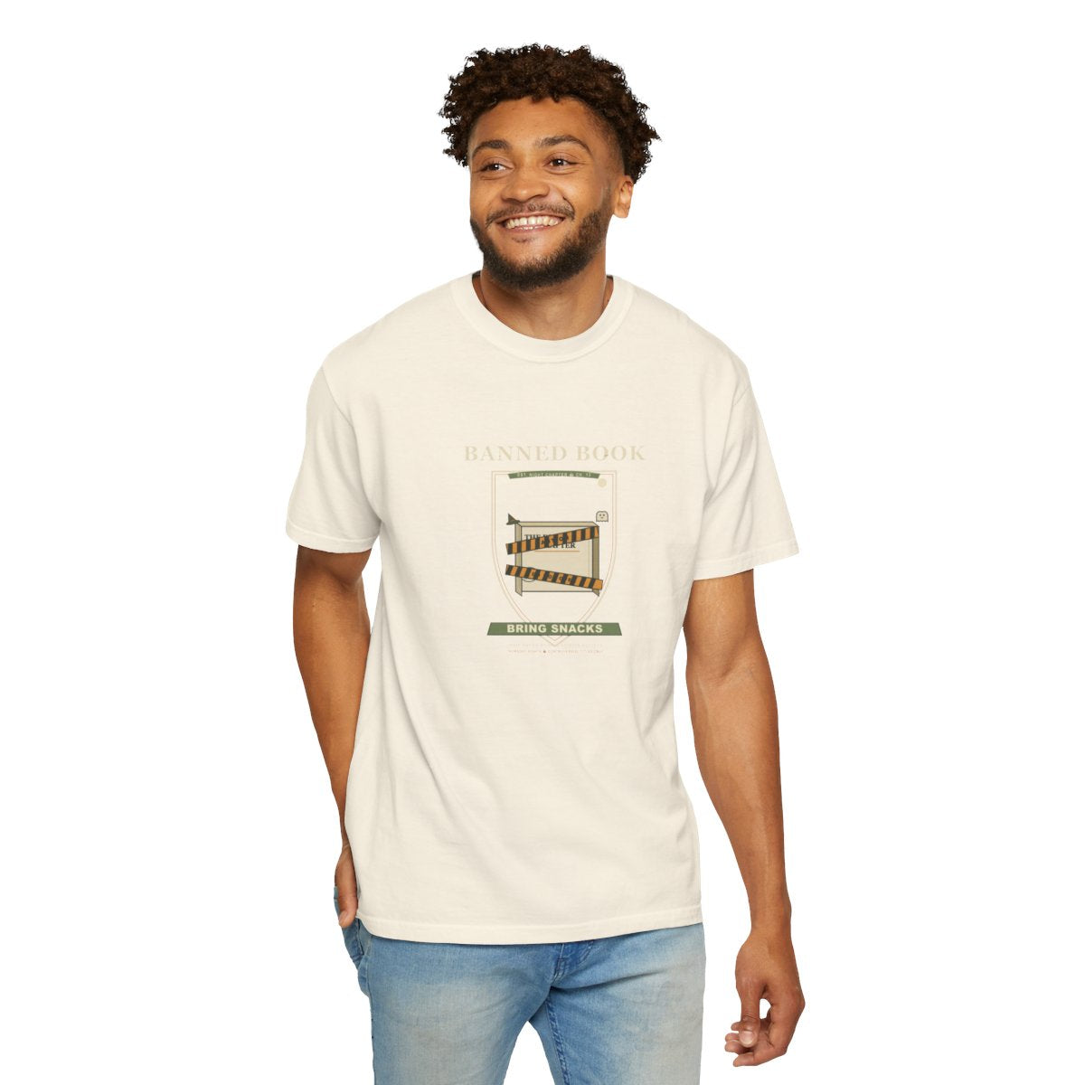 Banned Book, Bring Snacks Tee - Ivory