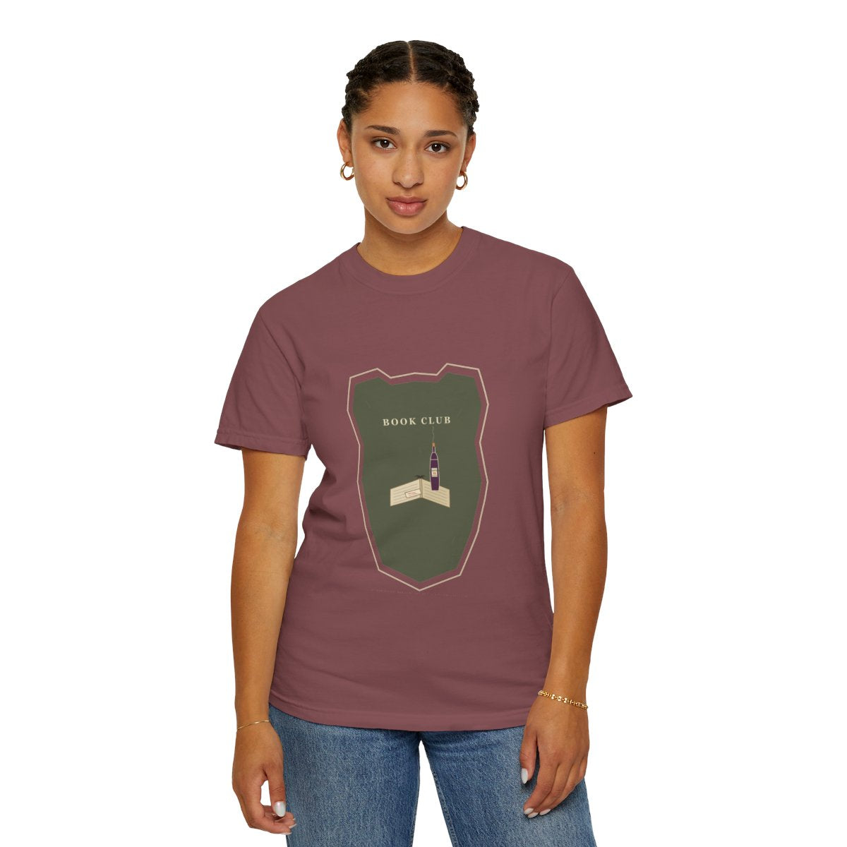 Bring Wine, Not Answers Tee - Brick