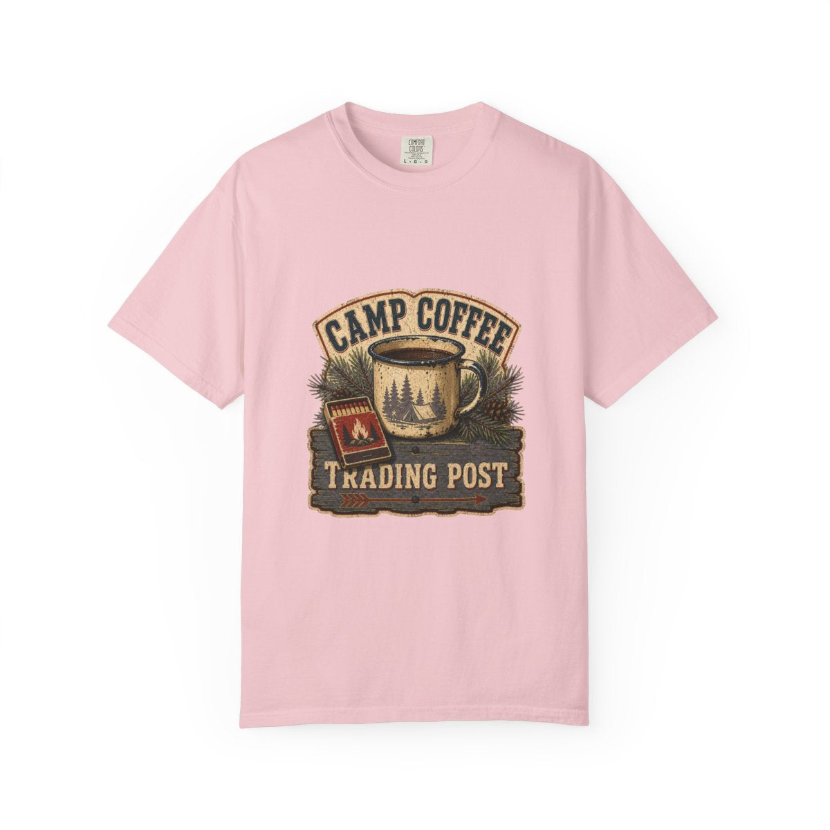 Camp Coffee Trading Post Tee in Blossom