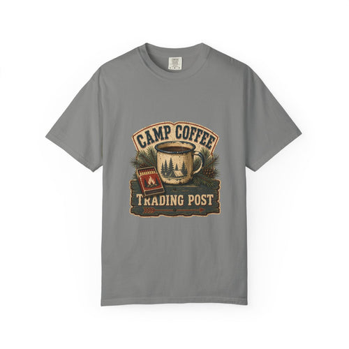 Camp Coffee Trading Post Tee in Granite
