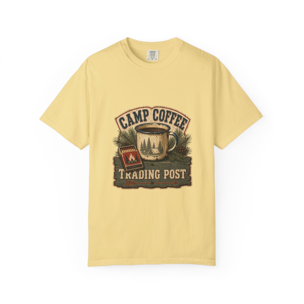 Camp Coffee Trading Post Tee in Butter