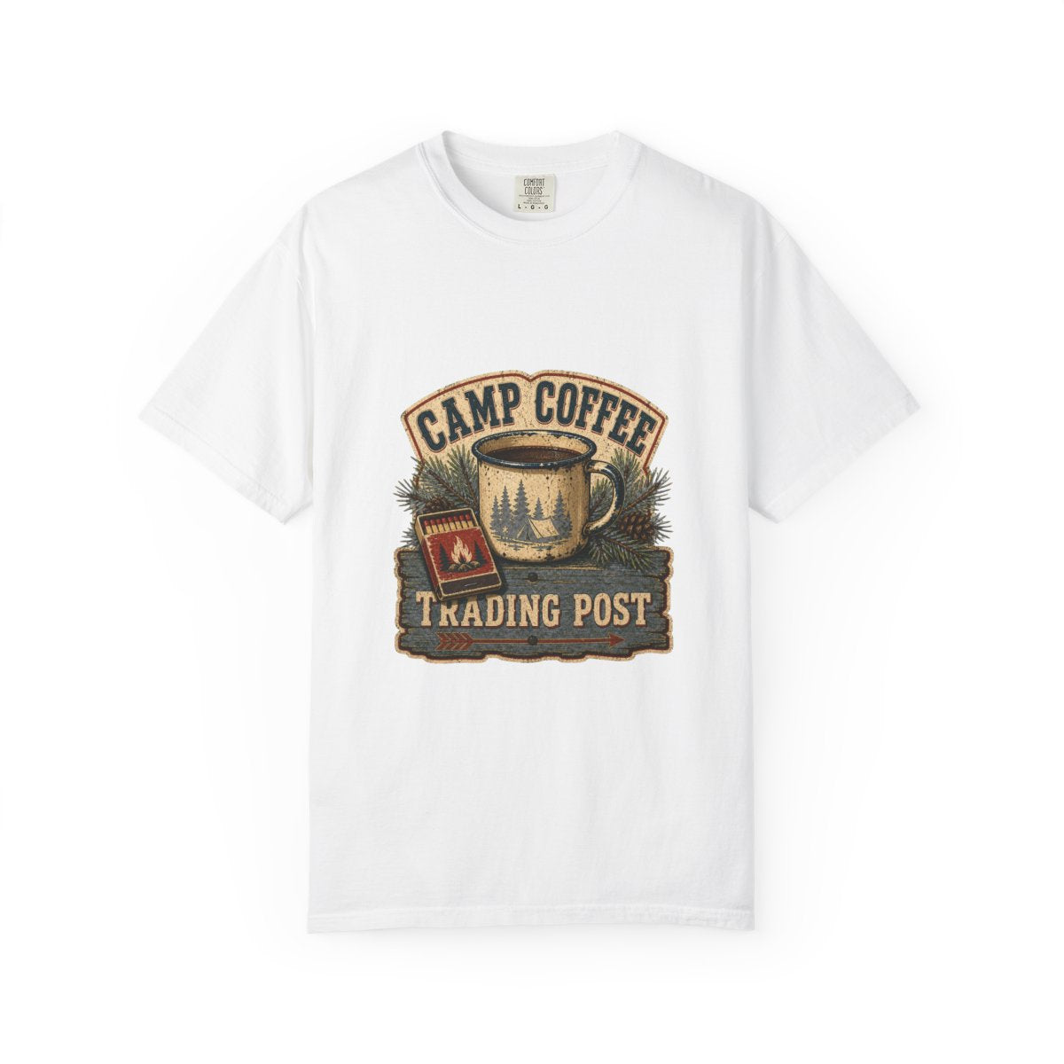 Camp Coffee Trading Post Tee in White