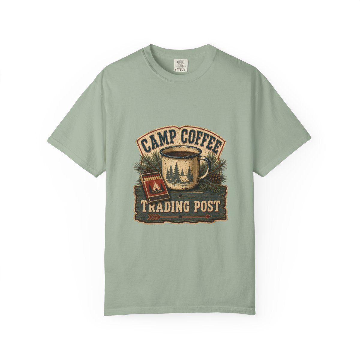 Camp Coffee Trading Post Tee in Bay