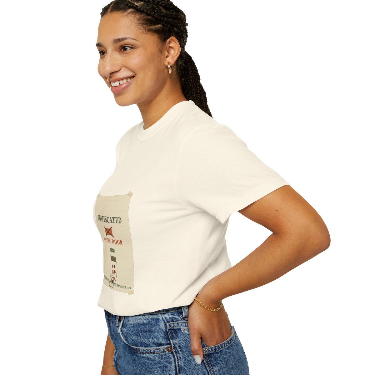 Candy Confiscated At The Door Tee - Ivory
