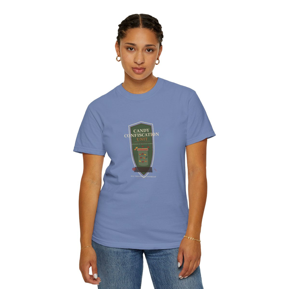 Candy Confiscation Unit Tee - Washed Denim