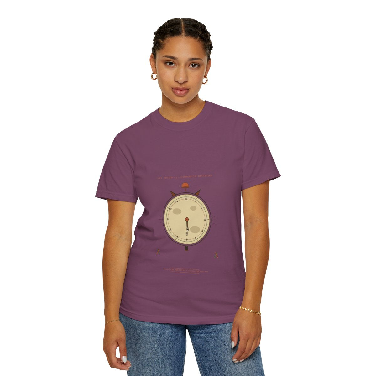 Cat's Out Til 3:15 Tee - Berry