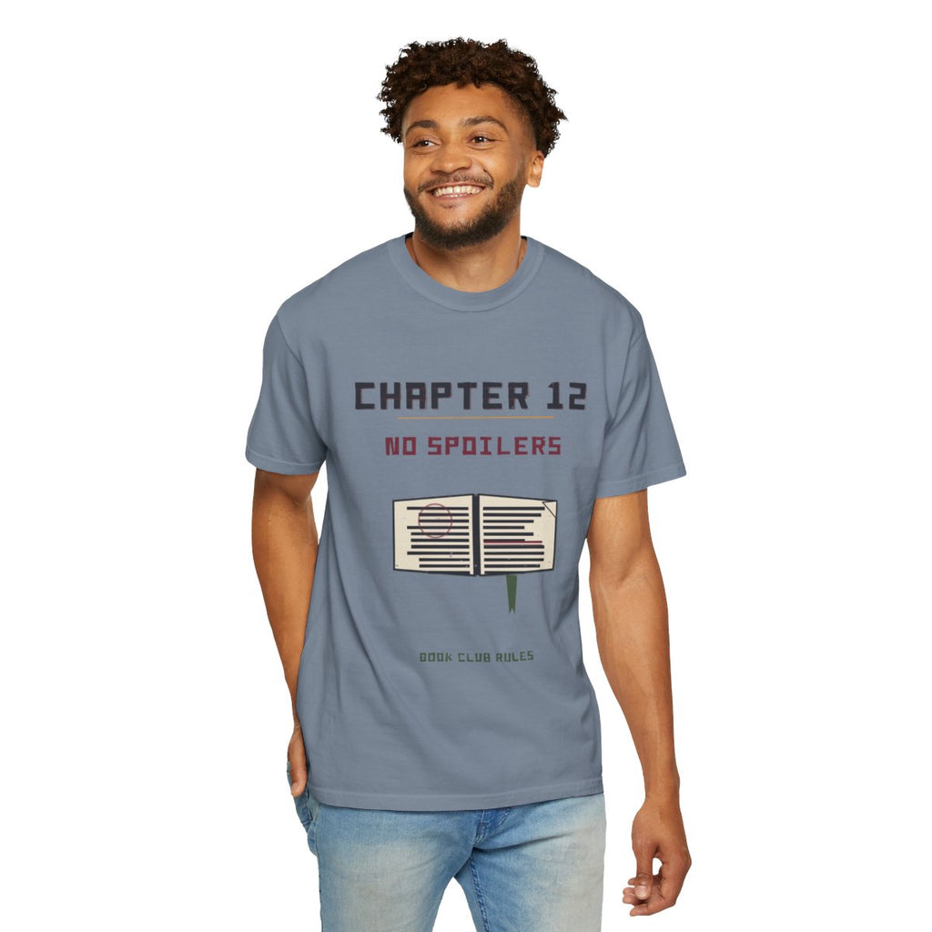 Chapter 12, No Spoilers Tee - Blue Jean