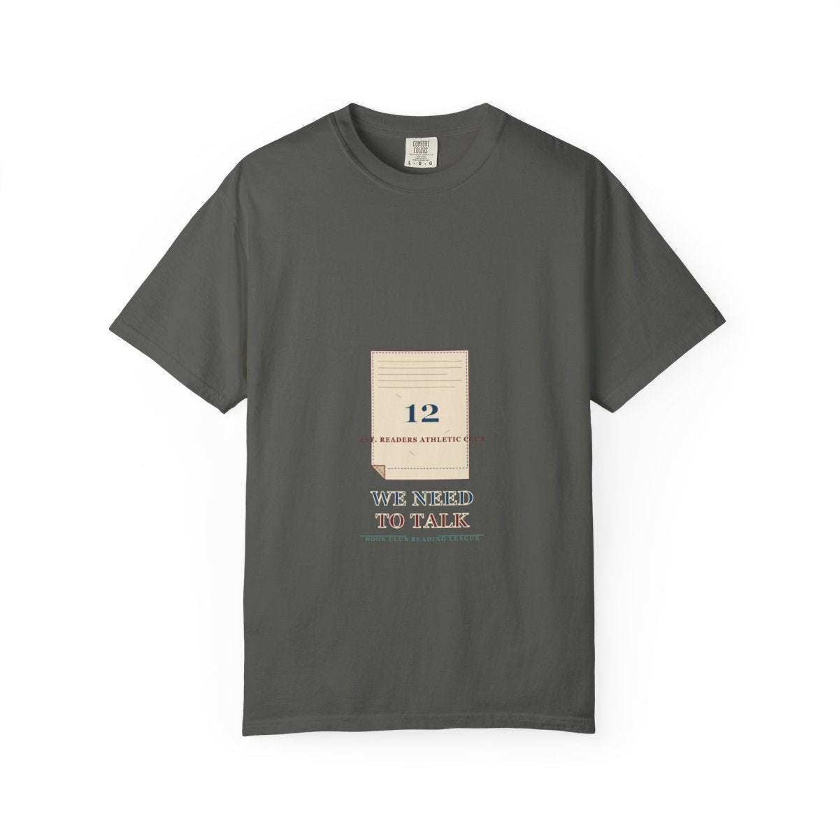 Chapter 12, We Need To Talk Tee flat front in Pepper