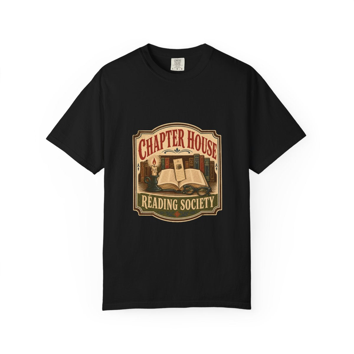 Chapter House Reading Society Tee in Black