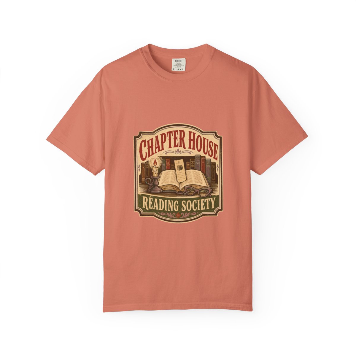 Chapter House Reading Society Tee in Terracotta