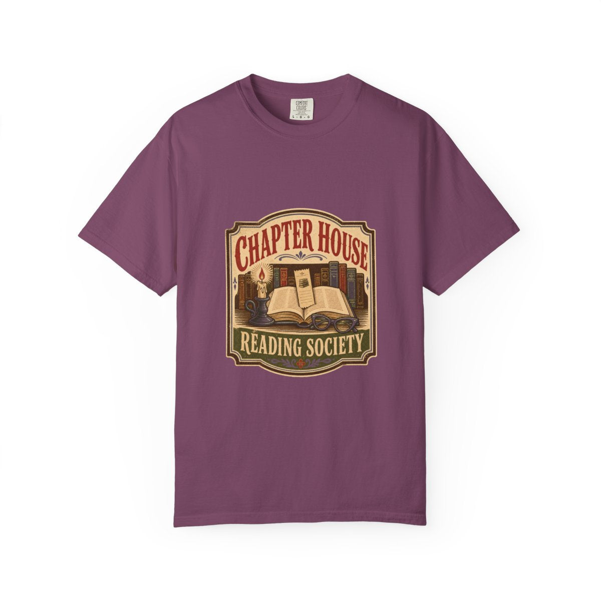 Chapter House Reading Society Tee in Berry