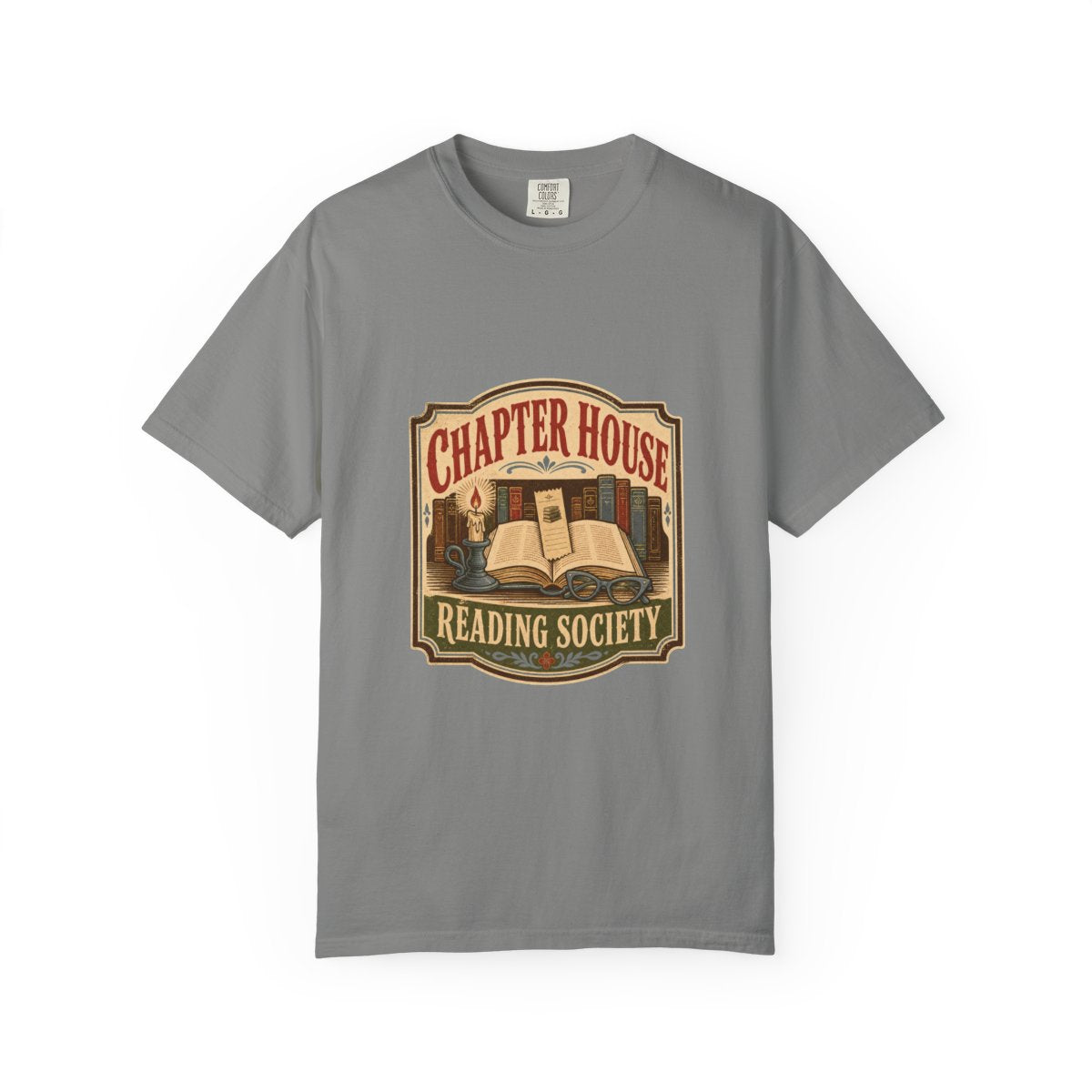 Chapter House Reading Society Tee in Granite