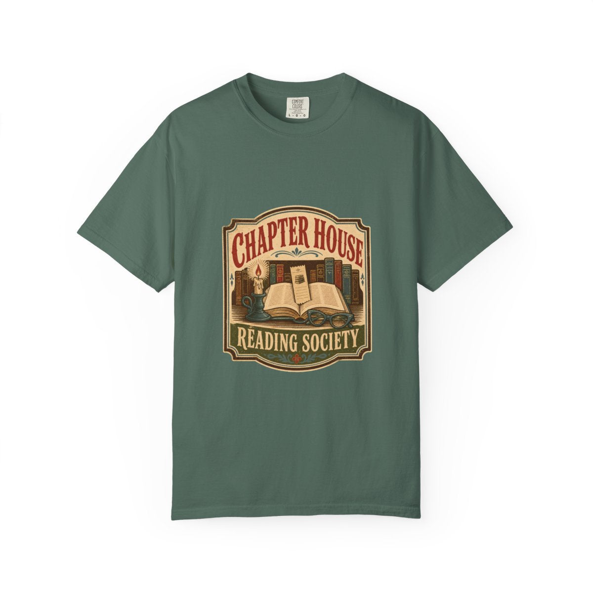 Chapter House Reading Society Tee in Blue Spruce