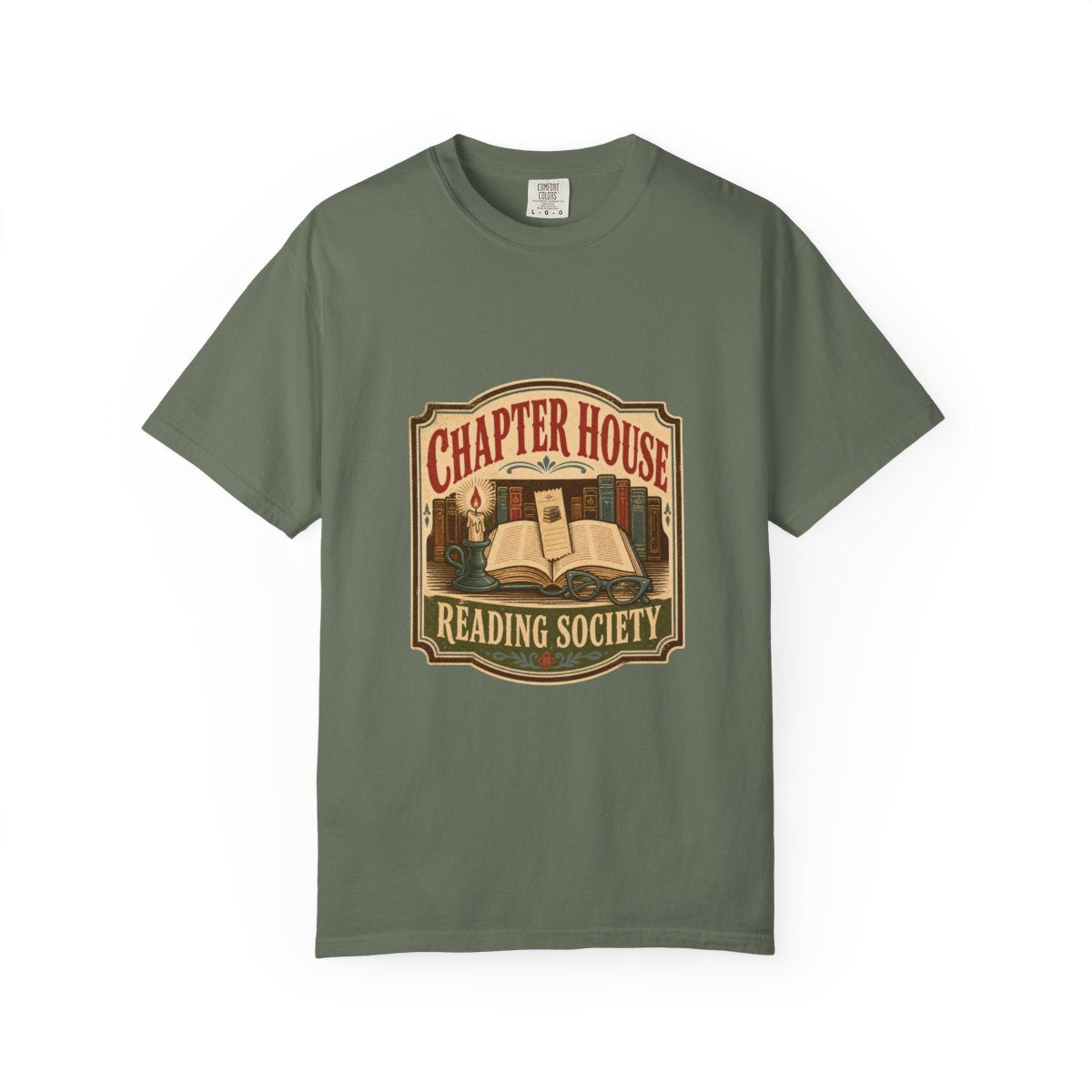 Chapter House Reading Society Tee in Moss