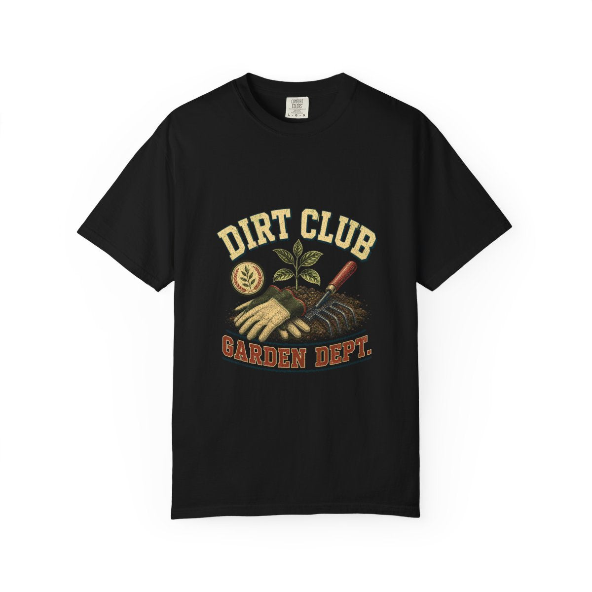 Dirt Club Garden Dept Tee in Black