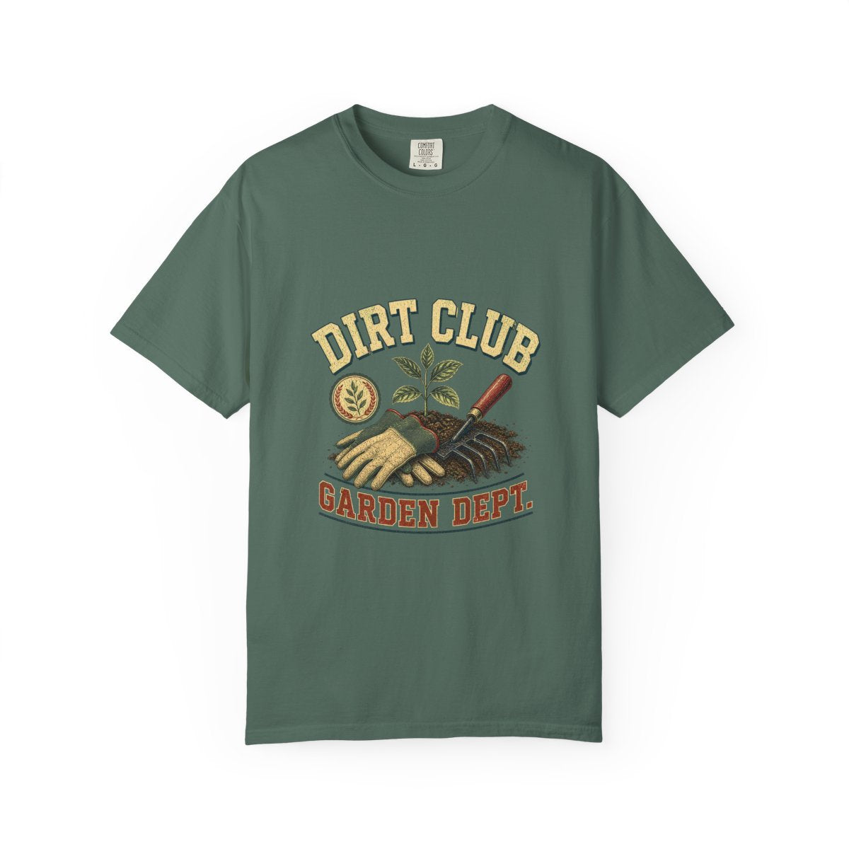 Dirt Club Garden Dept Tee in Blue Spruce