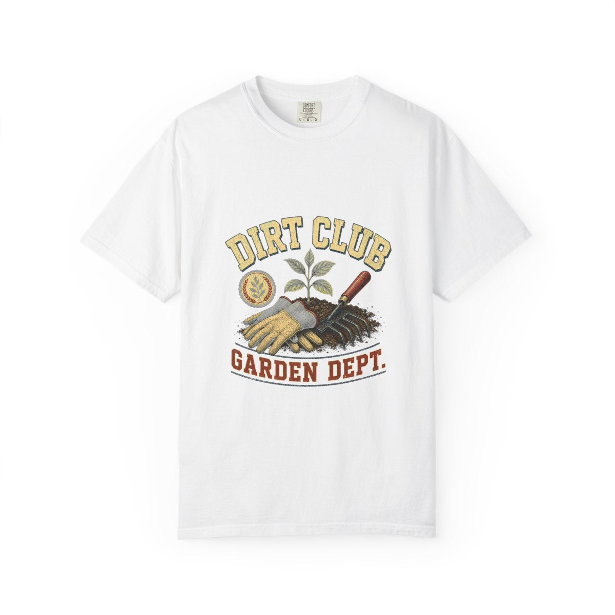 Dirt Club Garden Dept Tee in White
