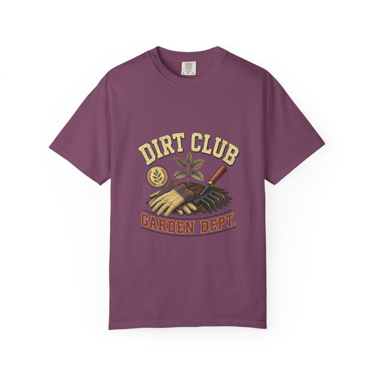 Dirt Club Garden Dept Tee in Berry