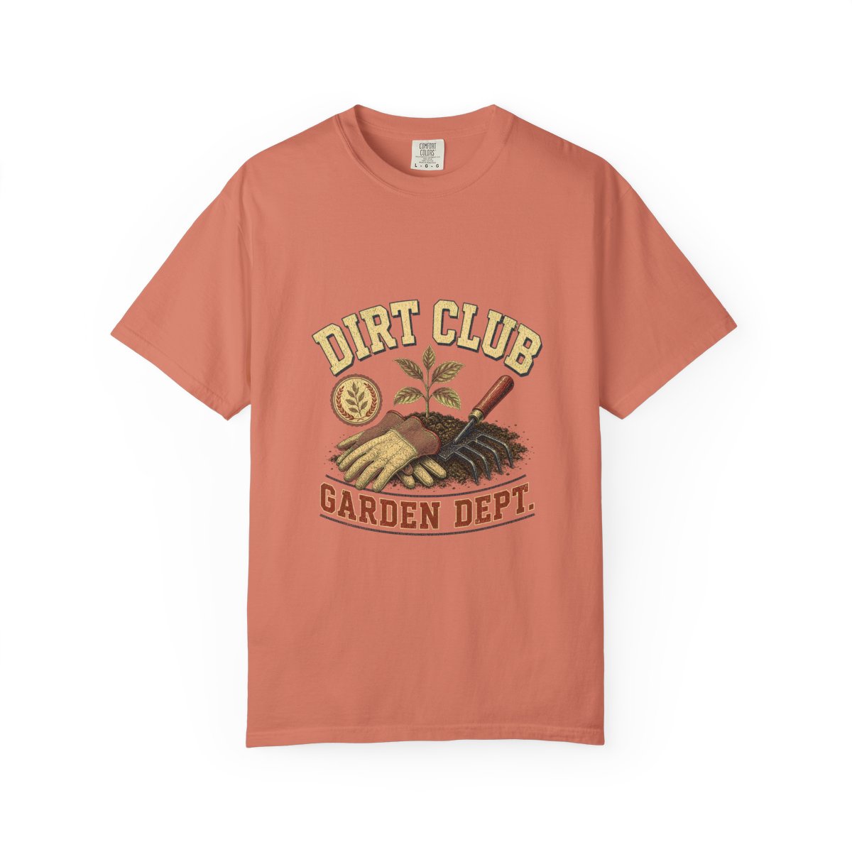 Dirt Club Garden Dept Tee in Terracotta