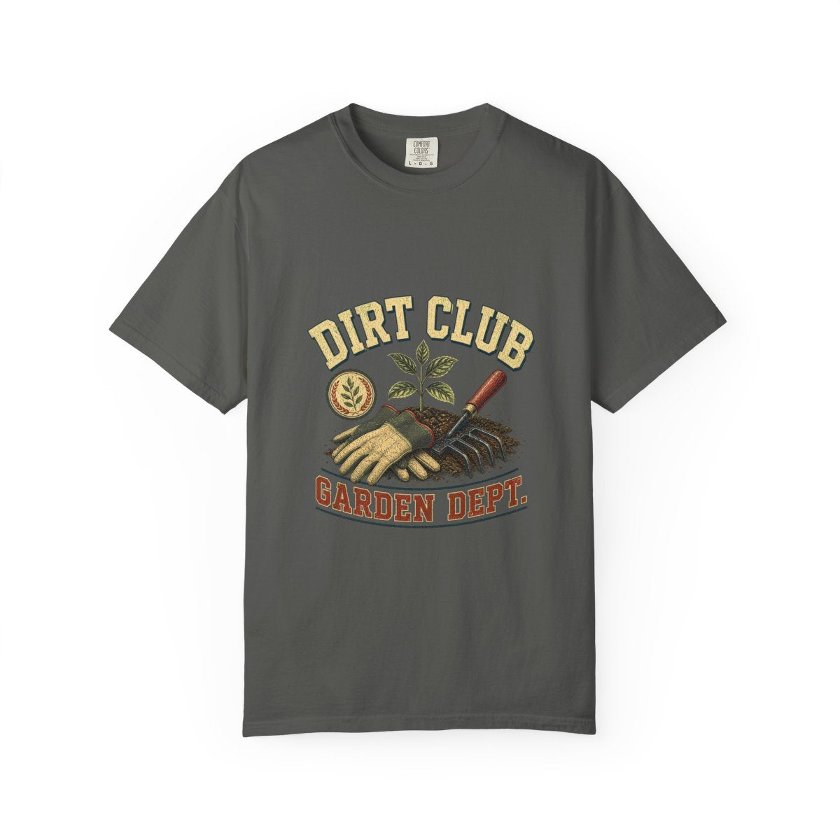 Dirt Club Garden Dept Tee in Pepper