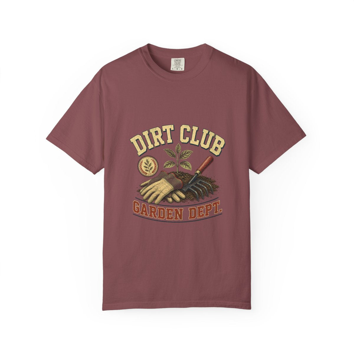 Dirt Club Garden Dept Tee in Brick