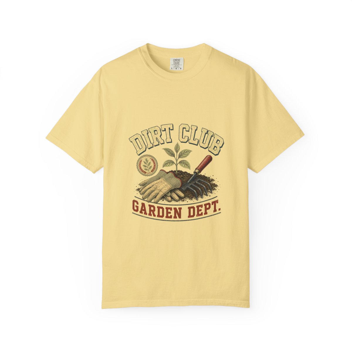 Dirt Club Garden Dept Tee in Butter