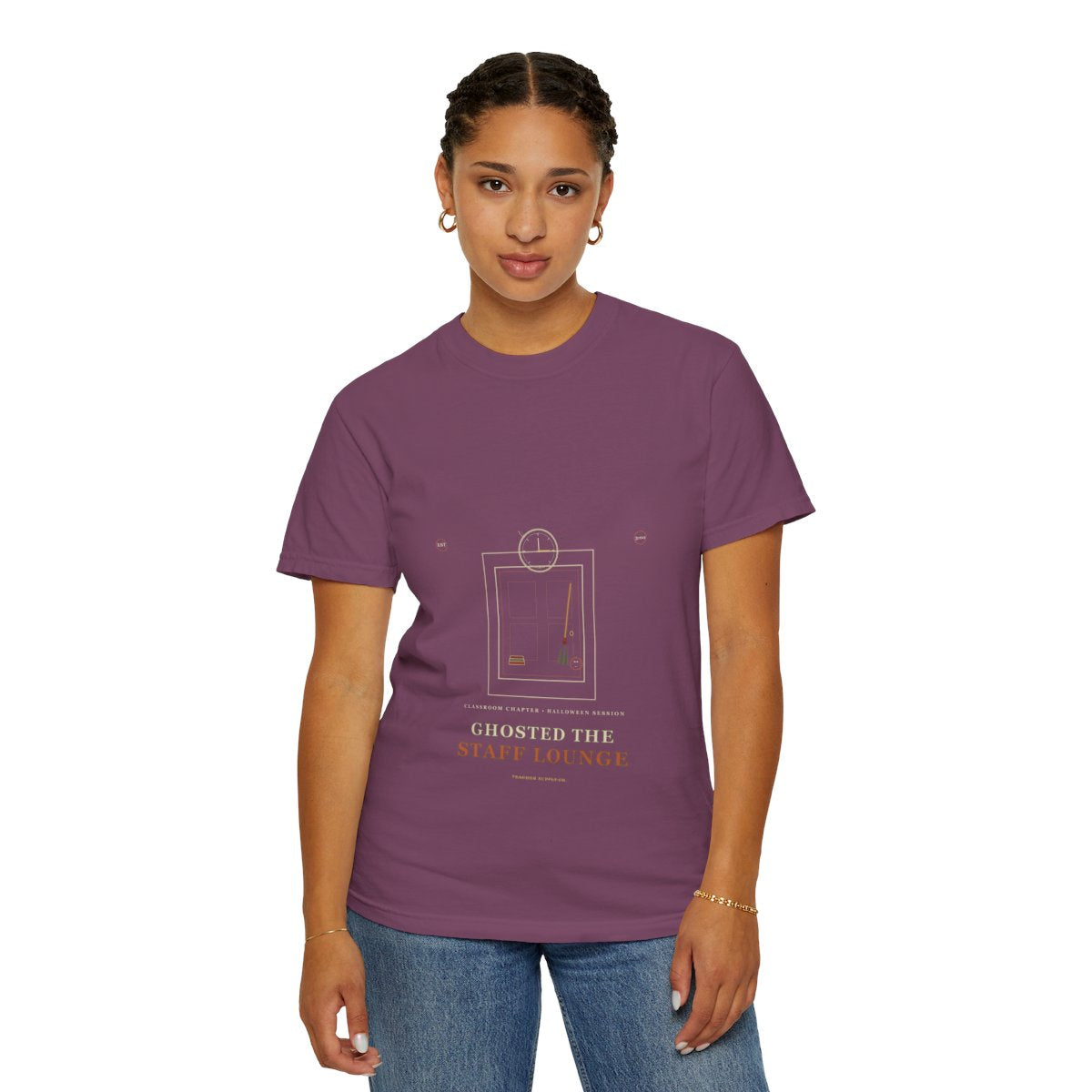 Dismissal Bell Is My Broomstick Tee - Berry