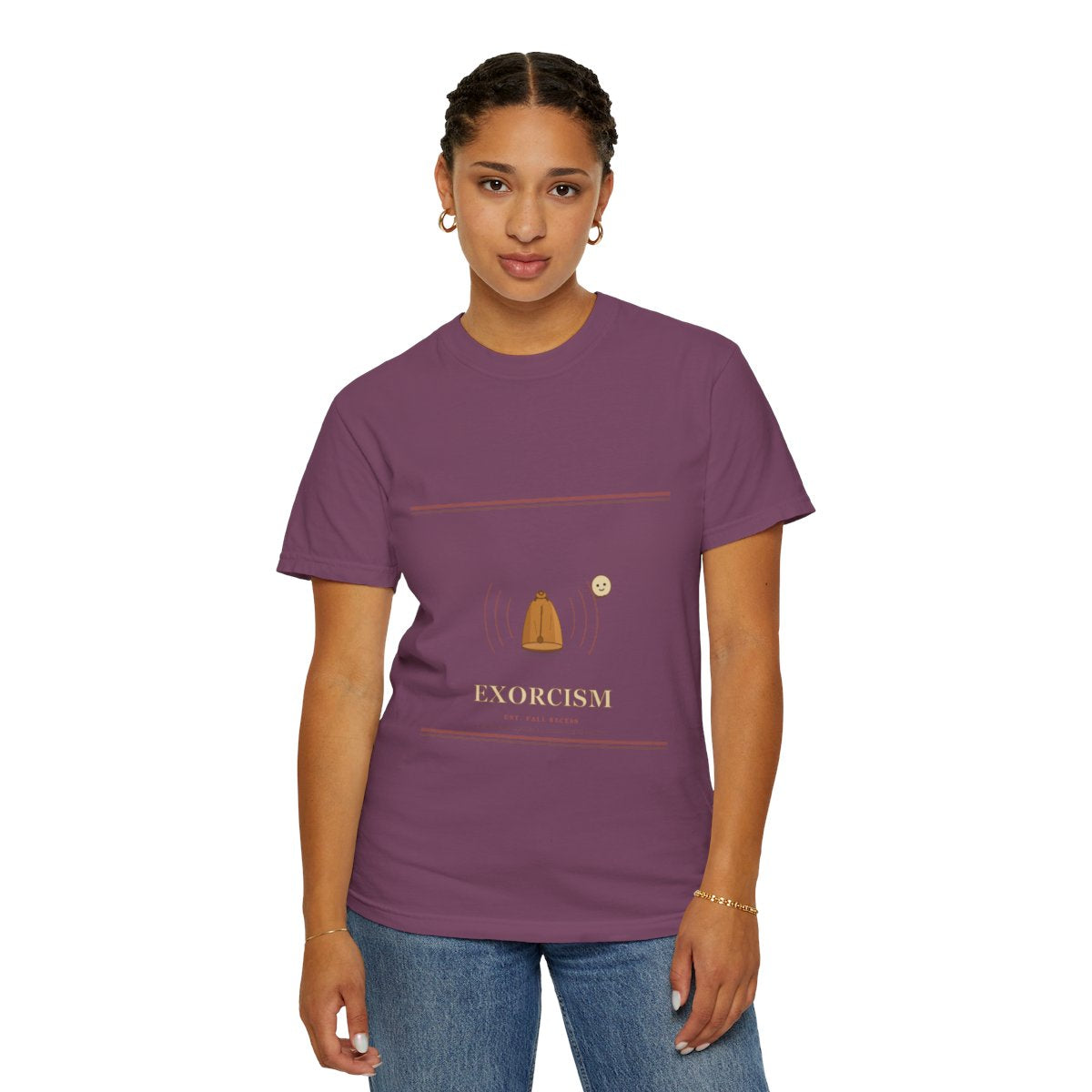 Dismissal Bell Is My Exorcism Tee - Berry