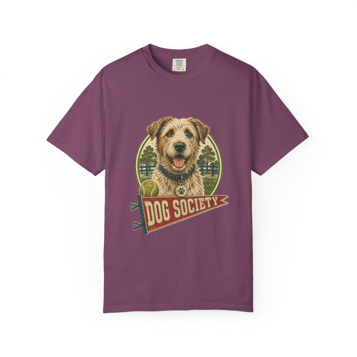 Dog Appreciation Society Tee in Berry