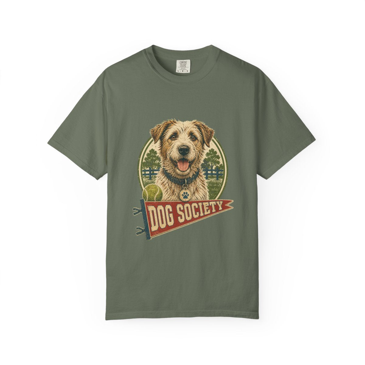 Dog Appreciation Society Tee in Moss