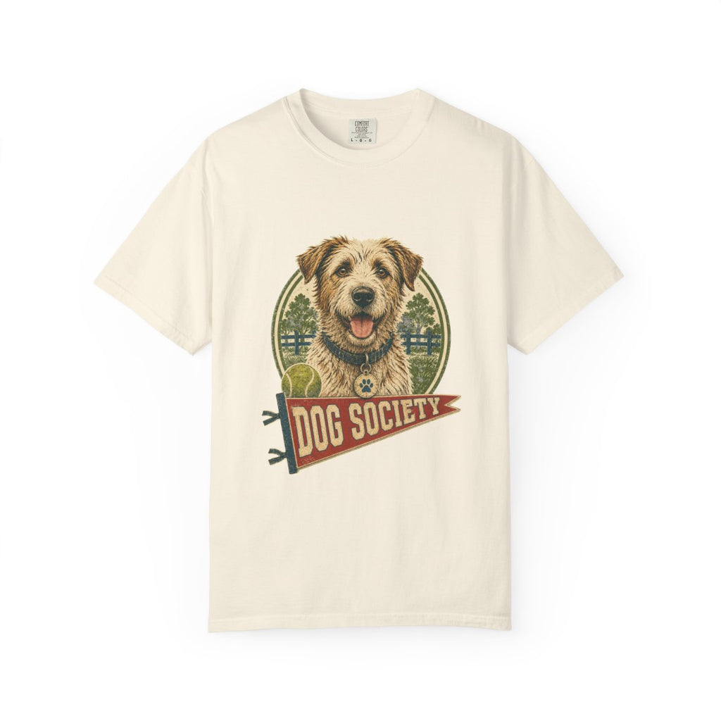 Dog Appreciation Society Tee flat front in Ivory
