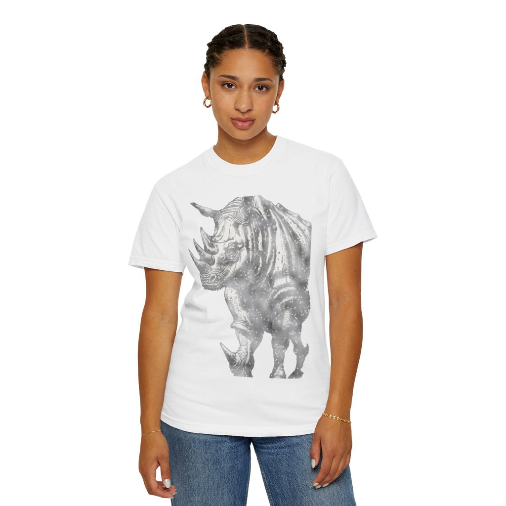 Dürer's Rhinoceros, 1515 Tee - White