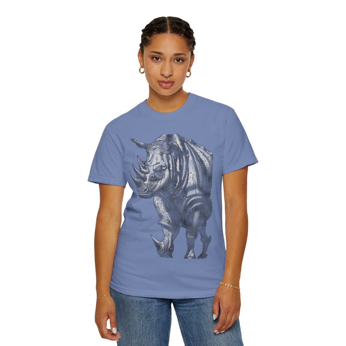 Dürer's Rhinoceros, 1515 Tee - Washed Denim