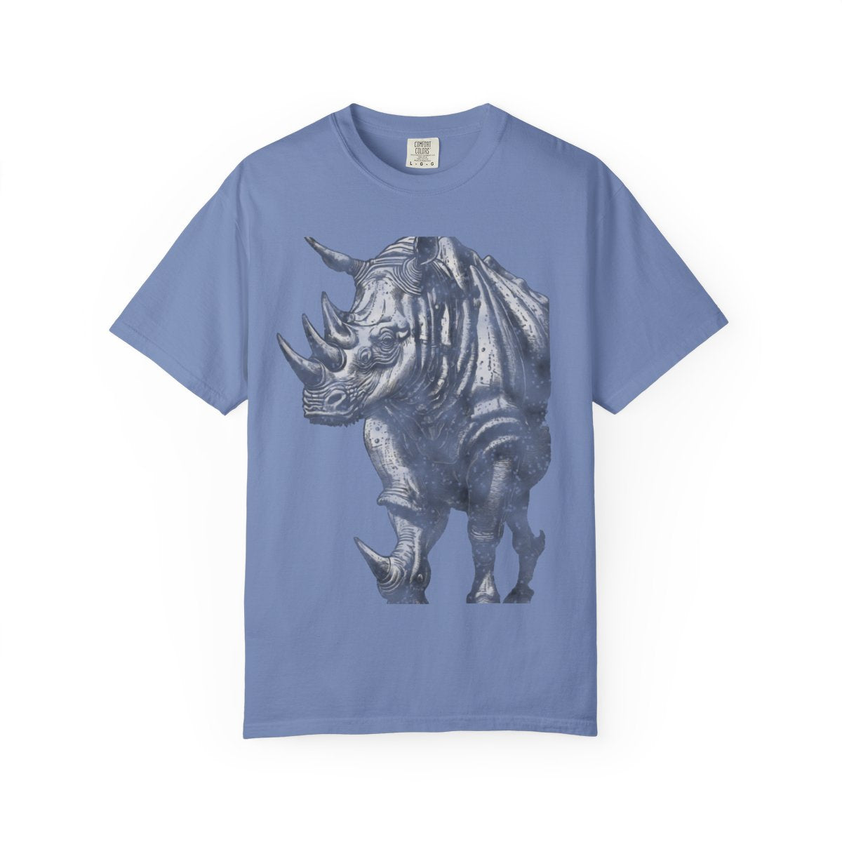 Dürer's Rhinoceros, 1515 Tee - Washed Denim