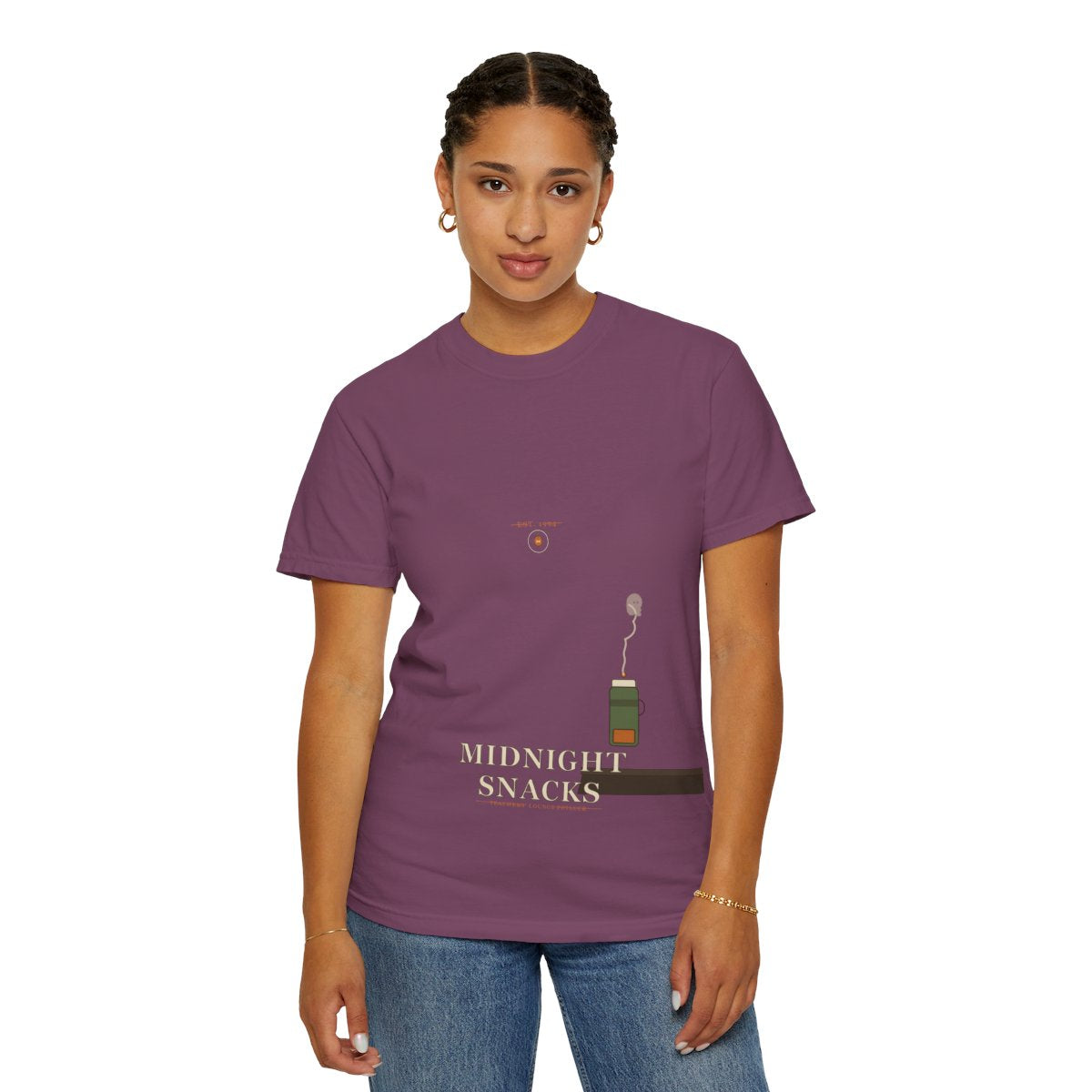 Faculty Room, Midnight Snacks Tee - Berry