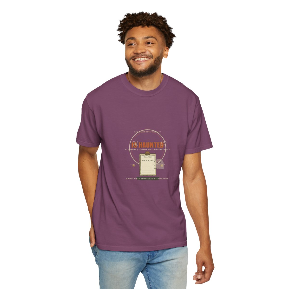 Fifth Period Is Haunted Tee - Berry