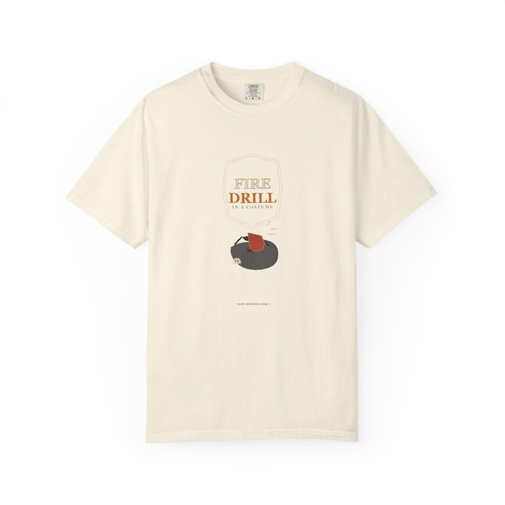 Fire Drill In A Costume Tee flat front in Ivory