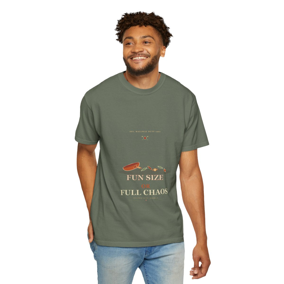 Fun Size Or Full Chaos Tee - Moss